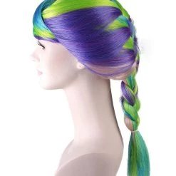 HPO Colorful Babe Sexy Womens Wig | Braided Cosplay Halloween Wig | Premium Breathable Capless Cap Men's