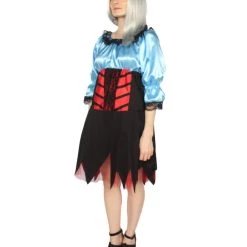 HPO Adult Women's Sexy Pirate Costume | Lt Blue Cosplay Costume