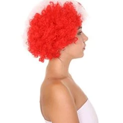 FLAGWIGS Canada Afro Wig | Super Size Jumbo Maple Leaf Wig