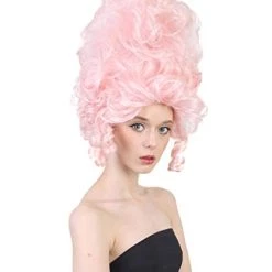HPO Rococo Style Marie Antoinette Womens Wig | Queen Character Cosplay Halloween Wig | Premium Breathable Capless Cap Men's