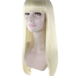 HPO Adult Women's Long Bob Wig, Blonde | Premium Breathable Capless Cap