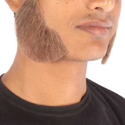 Men's Mutton Chops Side Burns | Human Facial Hair | Multiple Color Options | HPO