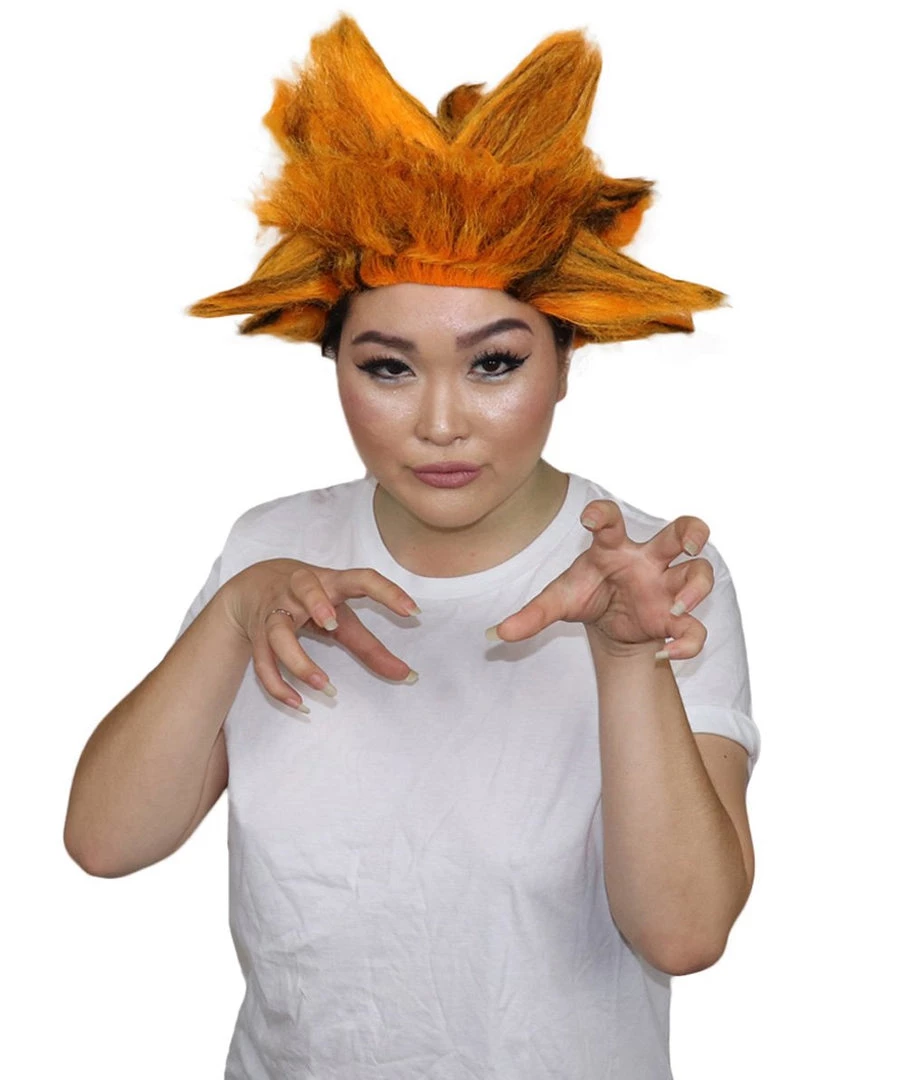 HPO Womens Musical Wigs | Pink & Black Animal Wigs | Premium Breathable Capless Cap Women's