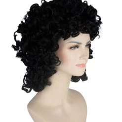 HPO Men's Womens Medium Curly Olympian Lady Wigs Collections | Cosplay Halloween Wigs | Premium Breathable Capless Cap