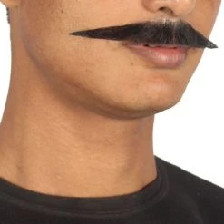 HPO Men's Stylish Moustache Set | Black Cosplay Facial Hair