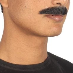 HPO Men's Painter Brush Style Moustache Set | Black Cosplay Facial Hair