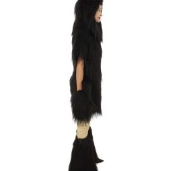 HPO Black Bear Costume With Boots And Paw Gloves - Long Synthetic Fibers Bundle