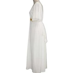 HPO Adult Women's Full Length Greek Goddess Costume | White Cosplay Costume