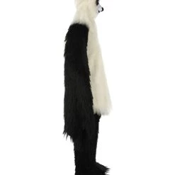HPO White And Black Panda Costume With Wig & Mask - Long Breathable Synthetic Fibers Bundle