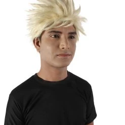 HPO Adult Men's Japanese Superhero Manga Blonde Spiky Wig