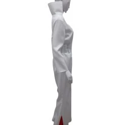 HPO Adult Women's Deluxe Sexy Jumpsuit Costume With Sequins Costume | White Cosplay Costume
