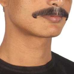 HPO Men's Stylish Moustache Set | Dark Brown Cosplay Facial Hair