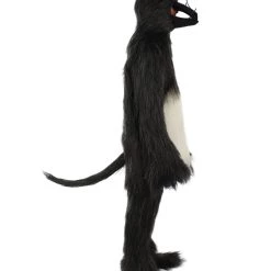 HPO White And Black Mouse Costume With Mask And Tail - Long Breathable Synthetic Fibers Bundle