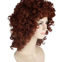 HPO Men's Womens Medium Curly Olympian Lady Wigs Collections | Cosplay Halloween Wigs | Premium Breathable Capless Cap