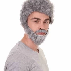 HPO Men's Psychological Superhero Movie Wig | Grey Wigs | Premium Breathable Capless Cap