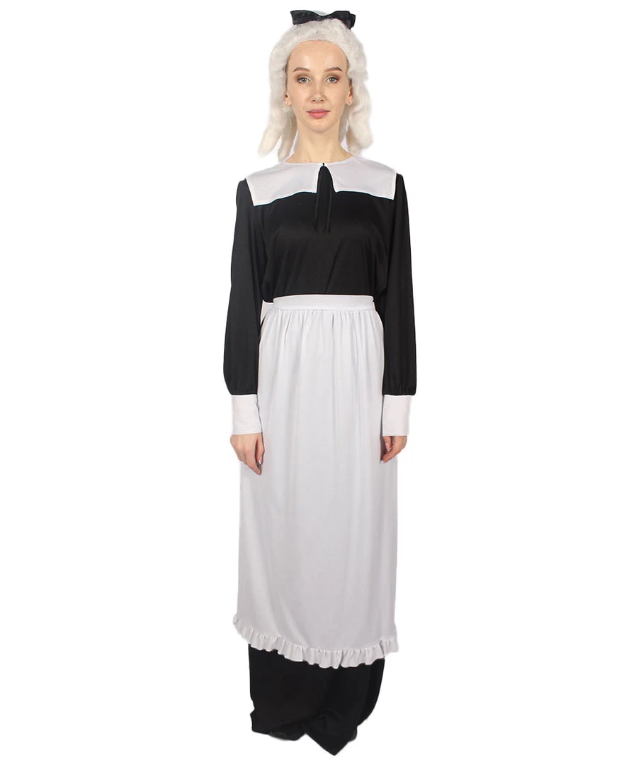 HPO Adult Women's Pilgrim Costume | Black Cosplay Costume