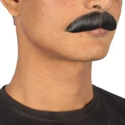 HPO Men's Stylish Moustache Set | Black Cosplay Facial Hair