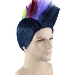 HPO Men's Mohawk Wig | Cosplay Halloween Wig | Premium Breathable Capless Cap