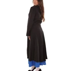 HPO Adult Women's English Nanny Marry TV/Movie Costume | Black & Blue Cosplay Costume