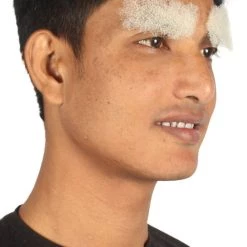 HPO Men's Fancy Style Eyebrow Set | White Cosplay Eyebrow Hair