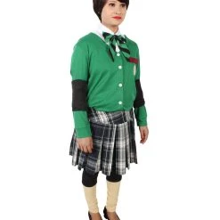 HPO Adult Women's Korean Zombie Bloodstain School Uniform & Green Sweater | Multiple Size Options