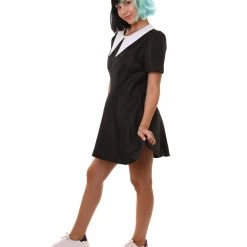 HPO Adult Women's Gothic Darling Dress Celebrity Costume | Black Cosplay Costume