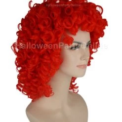 HPO Men's Womens Medium Curly Olympian Lady Wigs Collections | Cosplay Halloween Wigs | Premium Breathable Capless Cap