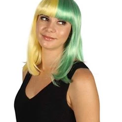 HPO Womens Two-tone Medium Bob Wig | Multiple Color Collection | Premium Breathable Capless Cap Women's Wigs