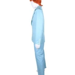 HPO 70's Rock Star | Powder Blue Suit With Dickie And Tie | Premium Halloween Costume | Multiple Color Options Men's