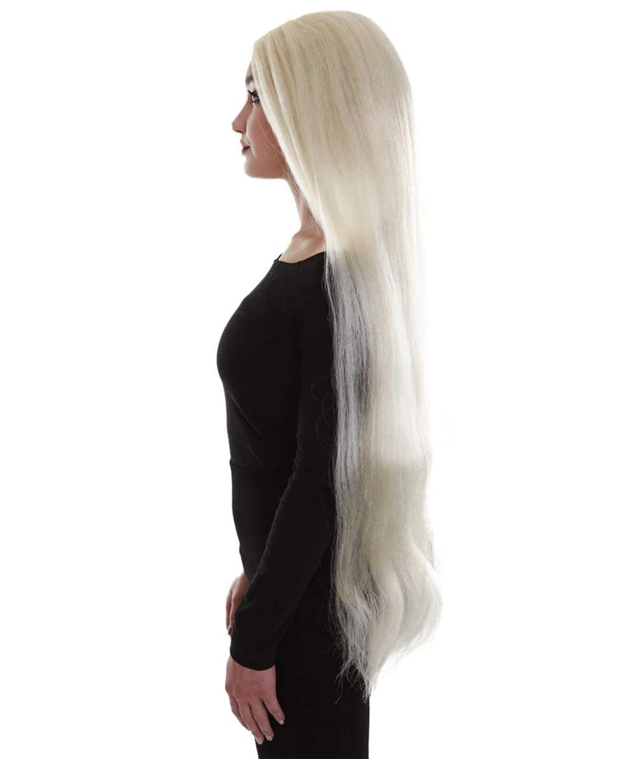 BC Adult Women's 36" In. Grey Color Straight Extra Long Length Trendy Ice Queen Wig