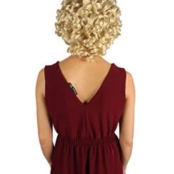 HPO Women's Womens Colonial Historical Curly Wig | Multiple Colors | Premium Breathable Capless Cap
