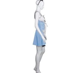 HPO Adult Women's French Maid Costume | Lt. Blue Cosplay Costume