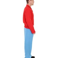 HPO Adult Men's Fry Costume | Red & Blue Cosplay Costume