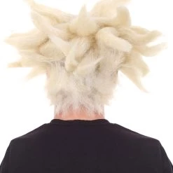 HPO Anime Spike Wig | Blonde TV/Movie Wigs | Premium Breathable Capless Cap