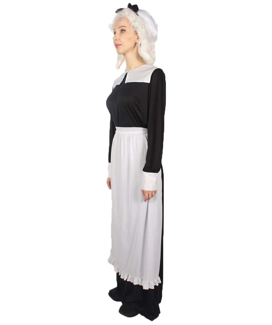 HPO Adult Women's Pilgrim Costume | Black Cosplay Costume