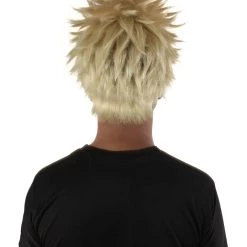 HPO Adult Men's Japanese Superhero Manga Blonde Spiky Wig