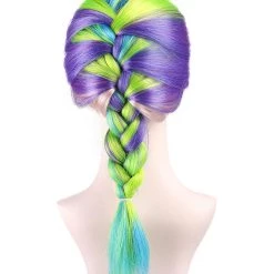HPO Colorful Babe Sexy Womens Wig | Braided Cosplay Halloween Wig | Premium Breathable Capless Cap Men's