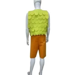 HPO Troll Kid | Leaf Vest And Brown Patchwork Pants | Premium Halloween Costume Men's