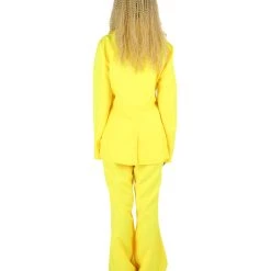HPO Adult Women's Deluxe Party Suit Costume | Yellow Cosplay Costume