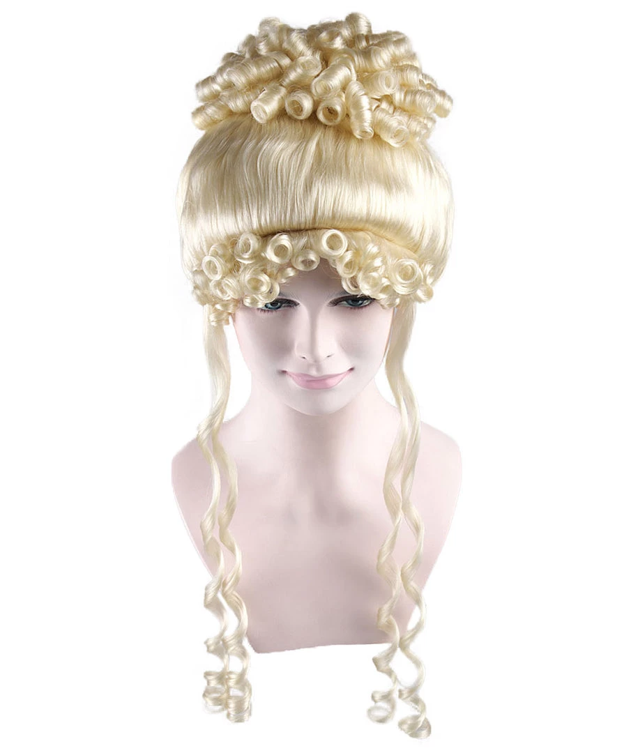 HPO Deluxe Princess Blonde Womens Wig | Royal Glamour Cosplay Halloween Wig | Premium Breathable Capless Cap Men's