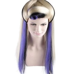 HPO Men's Mystery Annie Womens Wig | Blond Long Cosplay Halloween Wig | Premium Breathable Capless Cap