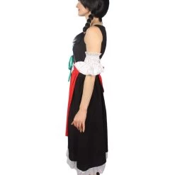 HPO Adult Women's Oktoberfest Fraulein Costume | Black & Red Halloween Costume