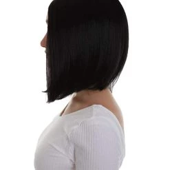 BC Natural Silk Bob | Women's Black Color Straight Shoulder Length Trendy Natural Silk Bob Wig