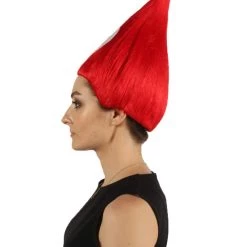 FLAGWIGS Women's Tunisia Flag Sport Troll Wig | Premium Breathable Capless Cap