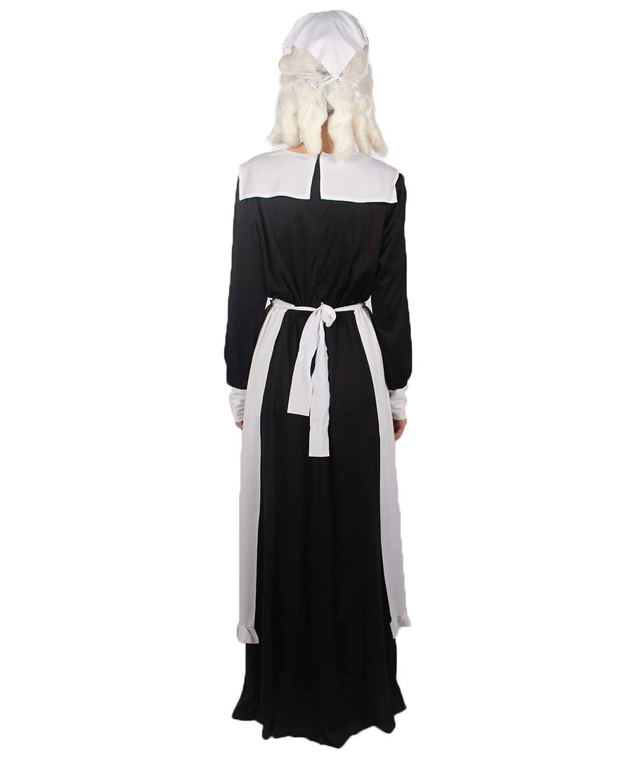 HPO Adult Women's Pilgrim Costume | Black Cosplay Costume