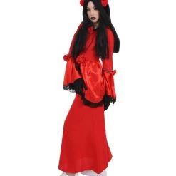 HPO Adult Women's Day Of The Dead Bride Costume | Red Cosplay Costume