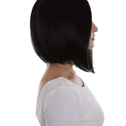 BC Natural Silk Bob | Women's Black Color Straight Shoulder Length Trendy Natural Silk Bob Wig