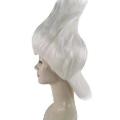 HPO Women's Womens Mermaid Witch Wig | White Storybook & Fairytale Wigs | Premium Breathable Capless Cap