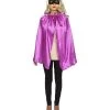 HPO Child's Superhero Party Cape With Mask Set Costume | Purple Cosplay Costume