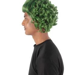 HPO Men's Green Mens Wig | Movie Cosplay Halloween Wig | Premium Breathable Capless Cap